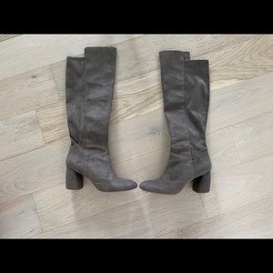Nine West Grey Suede Boots
